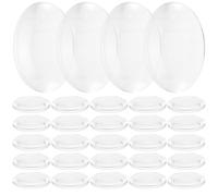 HONMEET Kit de 60 Lentes Convexas Dobles de Acrílico para Enseñanza Óptica y Experimentos Científicos en Física Diseño Transparente y Tamaño Adecuado