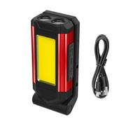 HONMEET Lámpara de Inspección LED Recargable USB Plegable Roja con Imán Luz de Trabajo Portátil para Mantenimiento Camping y Emergencias Batería Externa Integrada Alta Luminosidad