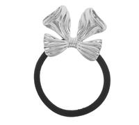 HONMEET Lazo Pelo De Metal Elegante Coletero Para Mujer Lazo Sujetacabellos Para Trenzas y Coletas Accesorio De Para Cabello