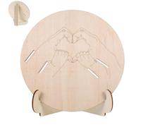 HONMEET Letrero de Anuncio Recién Nacido de Madera Soporte para Pulseras de Hospital, Tablero Grabado para Identificación en Salas de Maternidad, Decoración Funcional para Habitación