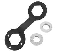 HONMEET Llave para Embrague de Lavadora 36/38 Mm Negra, Herramienta Manual Dado Hexagonal Doble Punta, Llave Inglesa para Reparación y Mantenimiento de Lavadoras Domésticas