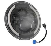HONMEET Luz Resistente al Agua de 7 Pulgadas LED Todoterreno Redonda y 200w Diseño para Coche y Motocicleta Adecuado para Conducción en Días Lluviosos y Nublados