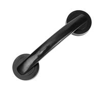 HONMEET Mango adhesivo para el hogar de material compuesto ABS con ventosa soporte de equilibrio para de ducha en color negro