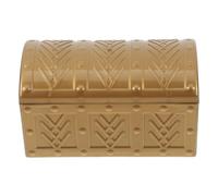 HONMEET Mini Cofre del Tesoro Pirata de Plástico Pequeño 8.8 Cm, Caja de Joyería y Monedas, Almacenamiento Versátil para Juegos, Fiestas Temáticas y Disfraces de Pirata