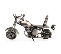 HONMEET Modelo de Motocicleta de Metal en Hierro Acabado Vintage para Decoración del Hogar y Bar, Diseño Único y Pequeño Adecuado para Amantes de Motos