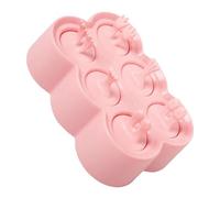 HONMEET Moldes de Silicona para Hacer Helados, Forma de Animales 3D, Reutilizables, Silicona y PP, para DIY, 1 Set, Polos de Hielo Caseros en Verano
