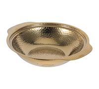 HONMEET Olla Coreana de Acero Inoxidable Dorado con Asas Dobles, Fondo Plano y Tapa, para Gachas y Varios Métodos de Cocción, Uso Doméstico