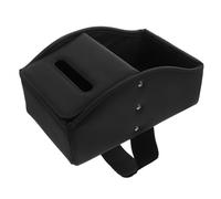 HONMEET Organizador para Consola de Coche con Soporte Higiénico de PU Dispensador Estable para Apoyabrazos Central Compatible con Varias Medidas Para Asiento Trasero y Almacenamiento de