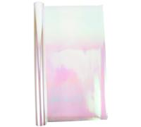 HONMEET Papel Celofán Arcoíris 56 Cm x 10 m Rollo, Película Holográfica Iridiscente 5.8 Mil, Papel Para Envolver Regalos y Flores, Suministros De Embalaje Decorativo Para Manualidades y Ramos