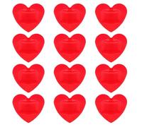 HONMEET Parches Adhesivos Seguros y No Irritantes 20 Forma de Corazón Rojo, Vendajes Flexibles y Transpirables, Diseño Creativo para Adultos