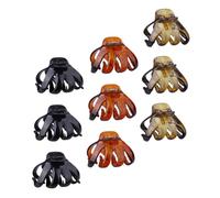 HONMEET Pasadores Pelo De Pulpo 9 Unidades 6 Cm Dientes Resistentes Para Peinados Rápidos En Banquetes y Actividades Diarias