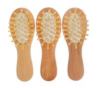 HONMEET Peine De Madera Almohadilla De Goma De Peines Masajeadores Portátiles Para Mejorar Circulación y Aliviar Estrés Uso Diario