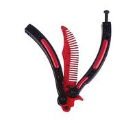 HONMEET Peine De Peluquería De Acero Inoxidable Curvado Herramienta Personal De Estilizado Para Cabello Grueso y Rizado