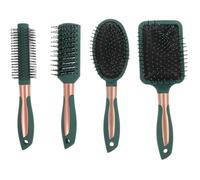 HONMEET Peines Antiestáticos para Cabello con Almohadilla de Aire Cepillos de Masaje para Estilizado y Cuidado Hogar Incluye Peine Ovalado Plano Rizado y de Dientes Anchos