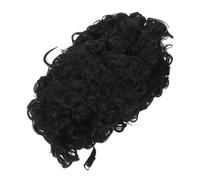 HONMEET Peluca Corta Afro Rizada Sintética para Mujer con Rizos Negros Realistas Fácil para Diario Fiesta y Cosplay