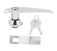 HONMEET Pestillo de Empuje Metálico para Puerta de Gabinete 304, Cerradura Eléctrica de Leva para Panel, Bloqueo Seguro para Gabinetes de Distribución, Interruptores y Protección