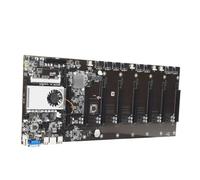 HONMEET Placa Base para Máquina Minera 8 Ranuras Gpu, CPU Integrada, Memoria Ddr3 y Soporte Seguro para Minería
