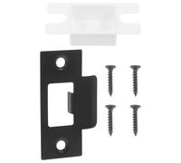 HONMEET Placa de Impacto Metálica Accesorios de Tornillos Placa T y Confiable para Pestillo de Puerta de Madera para Cerraduras de Habitación