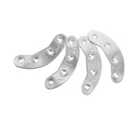 HONMEET Placas de Talón de Metal para Hombre 2 Pares (40mm y 48mm) Kit Reparación Suelas Resistentes Duraderas Antidesgaste para Botas Senderismo Uso Exterior Protección Talones