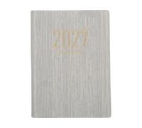 HONMEET Planificador Mini Versátil 2027 para Gestión Cubierta de Papel y Pu Color Beige, Adecuado para Trabajo y Viajes