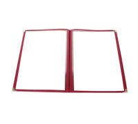 HONMEET Porta Menú de Pvc Transparente para Restaurante y Hotel, Funda Reutilizable y Fácil de Limpiar para Portadas de Menú y Soporte para Recetarios