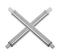 HONMEET Poste de Repuesto para Cepillo de Inodoro Acero Inoxidable 2 Piezas Accesorio Compatible para Cabezal de Escobilla Barra Inferior de Recambio para Limpieza Doméstica