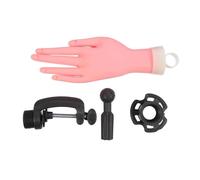 HONMEET Práctica Manicura Mano Falsa Flexible Con Soporte Modelo Realista Para Uñas