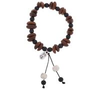 HONMEET Pulsera Elástica de Granos de Café Natural para Mujer Aroma Intenso y Diseño Minimalista, Accesorio Único Adecuado para Apasionados del Café
