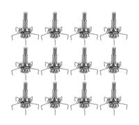 HONMEET Puntas de Flecha Tradicionales para Menor Acero Inoxidable Cabeza Plana Roscadas 12 Piezas Accesorios para Tiro al y Actividades al Aire Libre