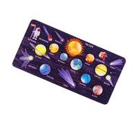 HONMEET Puzzle de Madera Sistema Solar para Juguete Educativo de Planetas de Encaje Espacial para Desarrollo Cognitivo y Habilidades Prácticas Regalo Creativo para Niñas