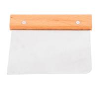 HONMEET Raspador de Masa Multifunción de Madera y Acero Inoxidable