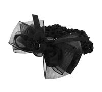 HONMEET Redecilla De Moño Lazo Elegante Para Personal De Restaurantes y Accesorios De Cabello Color Negro Para y Ocasiones Especiales