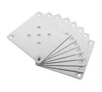 HONMEET Reparación de muebles, conectores para muebles, placas de montaje para asiento, 8 piezas, diseño de 5 orificios, conexión segura, para patas de muebles