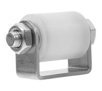 HONMEET Rodillo Guía para Puerta Corrediza Marco de Acero Inoxidable, Rodillo Deslizante de Nylon Rodamiento, Soporte Rueda Fija de 30x35 Mm, Resistente para Puertas Corredizas