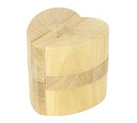 HONMEET Rompecabezas de Madera Kongming Lock Corazón Juguete Intelectual para Seguro y Compacto para Regalo de Cumpleaños y Festival
