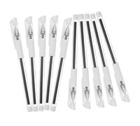 HONMEET Rotuladores Impermeables Para Posicionar Cejas 10 Unidades Punta Fina Negro Portátil Para Tatuajes Profesionales Uso En Belleza y Cuidados Personales