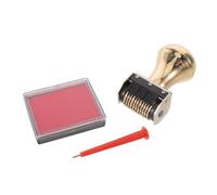 HONMEET Sello de Trabajo Estructura Cobre Metálica de Fechador Ajustable el Resistente Optimizando Flujo para Documentación Profesional y Manualidades DIY