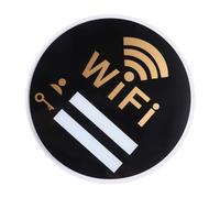 HONMEET Señal Wifi Acrílica 30×30 Cm Cartel Indicativo de Contraseña Red Gratis para Hotel Tienda Oficina Usos Comerciales