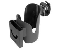 HONMEET Soporte Portabotellas y Teléfono Móvil para Carrito de Ñiño Negro, Compatible Biberones Estándar, Accesorio Práctico para Cochecito, Accesorio para Padres, Material Resistente