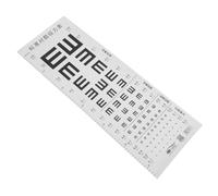 HONMEET Tabla Visual Estándar Con Gráfico Snellen Resistente Al Agua y Desgarro Cuadro Prueba Visual Con Medida De Altura Para Exámenes De Vista Pared Para Hogar y Escuela