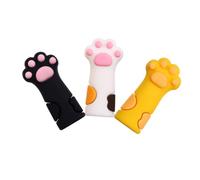 HONMEET Tapa De Pinzas De Silicona Para Manicura y Pedicura 6 Unidades Tamaños Varios Diseño Huella De Gato Protección Anticaídas Para Herramientas De Uñas