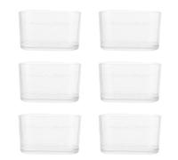 HONMEET Tapas Antideslizantes para Patas de Muebles, 24 Unidades, Almohadillas Transparentes Ovaladas 20x40 Mm, Protección para Sillas y Mesas, Cubre Patas Resistente para Hogar y Oficina