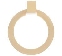 HONMEET Tirador de Armario de Latón Macizo Pomo de Anillo Redondo Dorado Tirador de Cajón Agujero Manija Metálica para Cómoda y Mueble Diseño Minimalista para Uso Hogar y Oficina