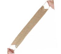 HONMEET Toalla Exfoliante De Yute y Ramio Para Ducha Con Cinturón Depurador Corporal Natural Para Espalda Brazos y Piernas Accesorios Duraderos Para Cuidado Piel Baño Diario