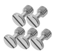 HONMEET Tornillo Cámara y Tornillo para Trípode 3/8 Pulgadas Liberación Rápida, para Fotógrafos Profesionales, Diseño Resistente, Montaje Trípode y Monopie, Color Hierro, Pack De 5 Unidades