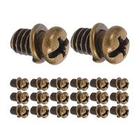 HONMEET Tornillo de las aspas del ventilador 1/4"-20x3/8, acero al carbono, 50 piezas, recambio para ventilador de techo con ajuste universal y resistencia a vibraciones