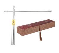 HONMEET Varilla de Radiestesia de Cobre Profesional para Feng Shui, Diseño Fácil de Transportar, Material de Latón, Adecuado para Encontrar Fuentes de Agua y Casas