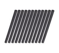 HONMEET Varillas de Grafito de 6 MM de Diámetro Barra Agitadora para Crisoles Varilla de Carbono para Fundición de Metales Kit de 12 Piezas para Electrodo Carbono Grafito Reutilizable