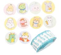 HONMEET Vendajes Adhesivos Redondos Fuerte Adhesión y No Se Pega Herida Material PE 120 Piezas para Niños con Dibujos Animados Ideales para Camping y Uso en Casa