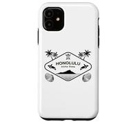 Honolulu Estado Aloha Mares del Sur Hawái Tortuga Recuerdo Carcasa para iPhone 11
